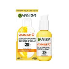 Garnier SkinActive – Sérum Crème 2-en-1 Vitamine C – Booster d’Éclat SPF 25 – 50 ml.